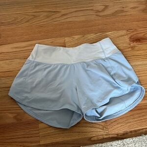 Periwinkle Lululemon Speed Up Shorts